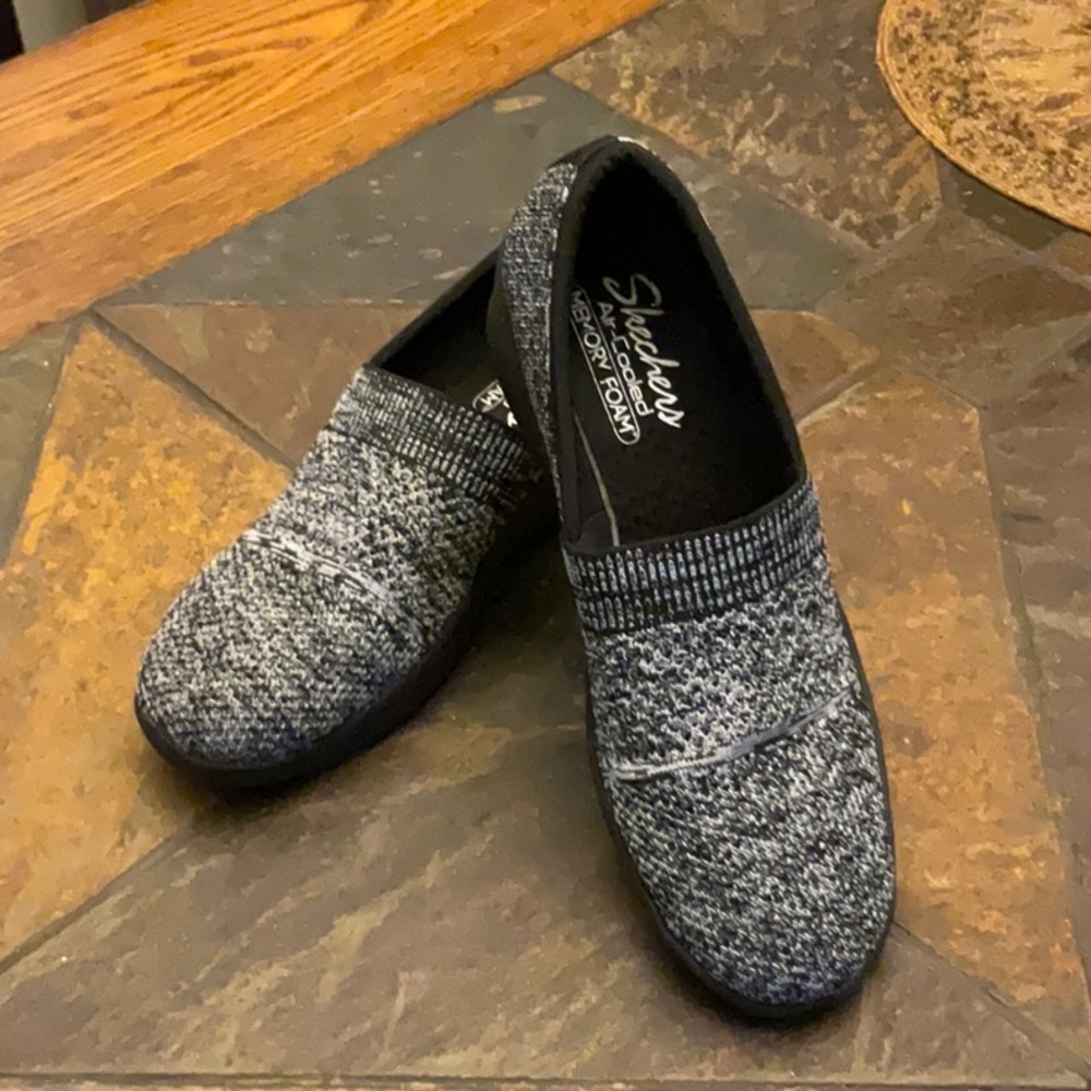 Skechers Women's Modern Comfort Pier Lite Wow Factor Slip-on Wedge Comfort 10